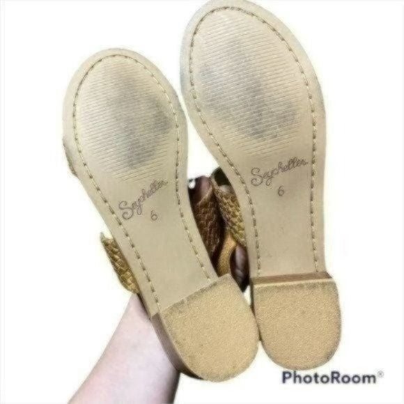 Seychelles Womens Leather Woven Bring It Back Sandal Tan Size 6 - Picture 4 of 6